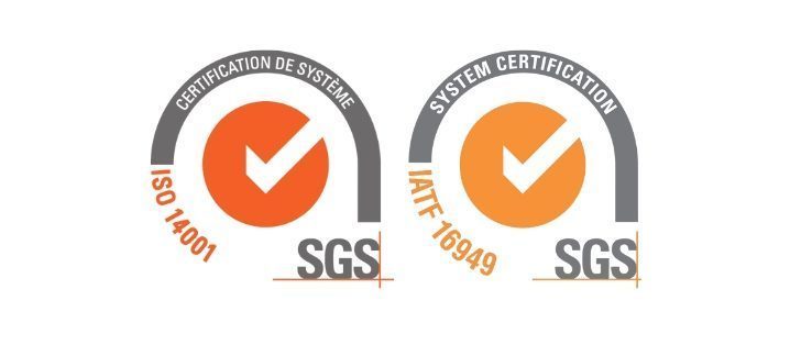 Logos ISO 14001 et IATF 16949